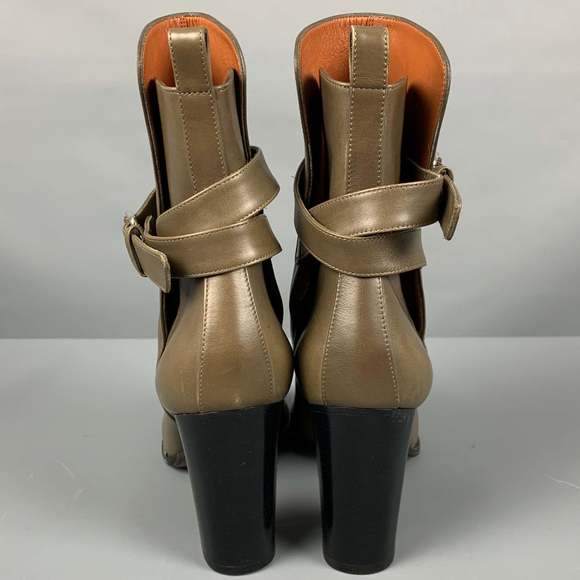 CELINE Grey Ankle Strap Boots - Picture 3 of 8